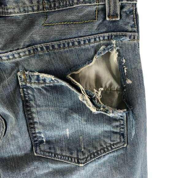 Levis Mens Jeans SilverTab True Straight Button Fly 30x32 Actual 29x30 - Picture 4 of 6